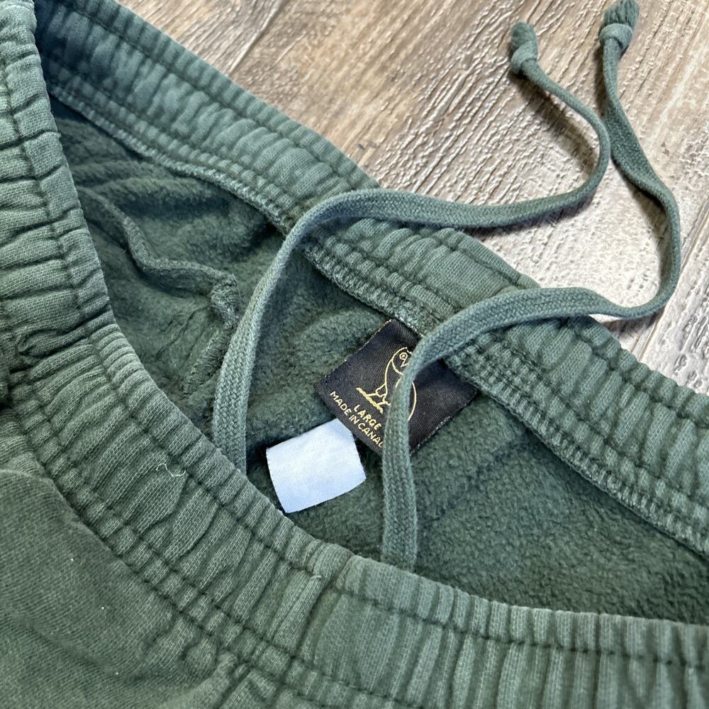 OVO Octobers Very Own Green Olive Jogger Sweatpants Size L Made in Canada Drake - Picture 3 of 9